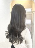 レイヤーロング/髪質改善/アッシュブラック/グレーベージュ