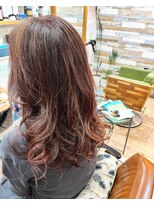 ハウオリ ヘアーワークス(Hauoli hair works)&nbsp;シースルーハイライト×レッドブラウン