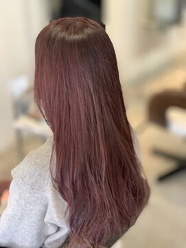 ルッソリベラ 池袋(Lusso libera) ワインレッドニュアンスカラーレイヤーロング