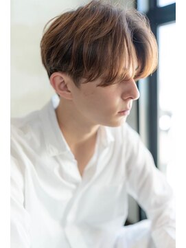 ケアリー 浦和美園(Carelly) ツイストパーマ七三オールバックマッシュウルフスリークショート