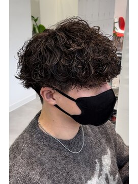 オーシャントーキョー 仙台(OCEAN TOKYO) 黒髪波巻きスパイラルパーママッシュ