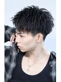 横顔もかっこいい！爽やか王道アップバング【ナチュラル質感】