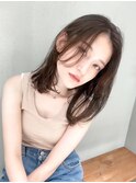 【GEEKS渋谷】マロンベージュ/ブリーチなし/伸ばしかけヘア/小顔
