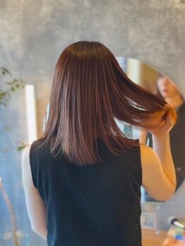 ラフター(Laughter)の写真/艶髪が叶う髪質改善トリートメント☆今までにない、指通りの良いなめらかな質感を是非ご体感下さい♪