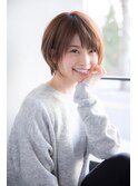 大人かわいい小顔マッシュショートボブ