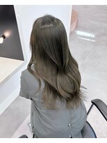 ノー バイ イオエ 西梅田(no. by ioe)&nbsp;ブリーチなしカラー/髪質改善/ミルクティーベージュ/小顔ヘア