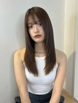 レア 渋谷(Le'a) 【Jo】レイヤーカット_似合わせカット_マロンベージュ