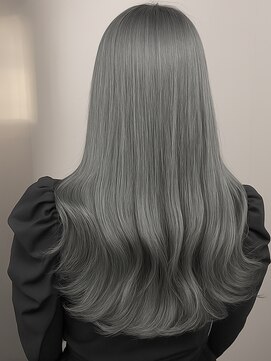 セブンルックス(7LOOKS) 【髪質改善】シルバーオリーブ×ロング/ストレート