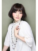 前下がりの小顔になれる☆黒髪おとなボブ