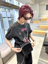 カケル(×.)&nbsp;韓国ストリート × バーガンディヘア