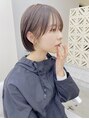 マウル ナゴヤ 名駅(MAEUL NAGOYA) サイドバングでボブでも小顔！丸みのあるショートボブと相性◎