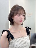 ◯ オリーブグレー/韓国/レイヤーカット/髪質改善/縮毛矯正/札幌