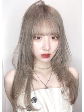 ステア ケース(stair case) シアーベージュ×韓国レイヤー