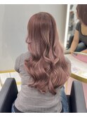 JEWIIL渋谷 中島 ブリーチなしダブル ピンクベージュ
