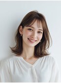 レイヤーカット/イメチェン/外ハネボブ/美髪/ワイドバング/髪型
