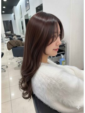 ノア(no_a) ワンカラーで透明感ブラウン×レイヤー