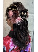 【オシャドロ/京田辺/新田辺】ハーフアップセット/卒業式セット