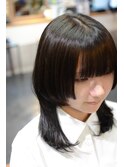 襟足長めウルフスタイル