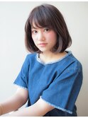 ナチュラルな小顔ボブ