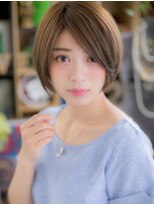 カバーヘア ブリス 川口(COVER HAIR bliss)&nbsp;斜めバング艶カラー小顔ハンサムショート川口20代30代40代ａ!