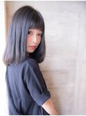 ミラレスカ 前髪パッツンの切りっぱなしボブbyウラタニ