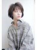 大人かわいいマッシュショートボブ