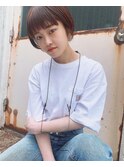 オレンジブラウンナチュラルショート