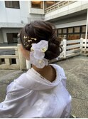 洋髪ヘアセット☆ブライダルヘア☆AMU