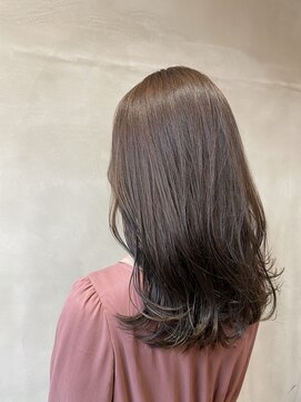 シェノン 梅田(CHAINON) ピンクベージュ×エアリーミディ