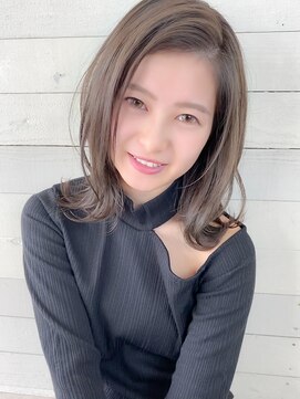 デミヘアー(Demi hair) 【Demi　hair】ゆるセミディ×フォギーベージュ