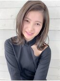 【Demi hair】ゆるセミディ×フォギーベージュ