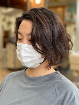 プラグ(Plug) パーマボブスタイル似合わせカットトリートメントボブスタイル