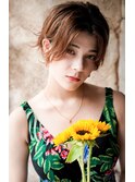 大人可愛い20代30代40代黒髪前下がりショートボブ丸みショート◎