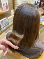 ハピネス 河原町店(Happiness)&nbsp;髪質改善 レイヤーカット ベージュ グレージュ 20代 30代 40代