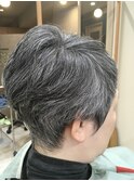 仙台D　グレイヘアを生かす×ひし形ナチュラルショートカット