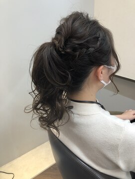 アプシー 三田駅前店(Apsee) 華やかポニーテール/編み込みアレンジ