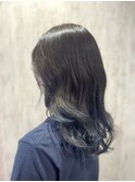 【tetote村山サロンスタイル】ブルーグレージュ　グラデーション