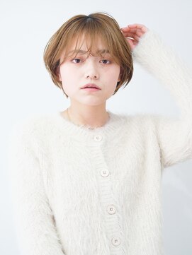 ルクスドレ 新宿(Luxe doree') ハンサム/ボブウルフ/ココアベージュ/シースルーバング/[新宿]