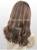 透明感カラー　ハイトーンカラー×透明感◎ベージュ