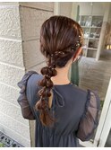 網おろし/玉ねぎヘア/金箔/ヘアアレンジ 9/30