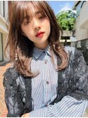 Liberte銀座 大人可愛い顔まわりレイヤー×ベージュ