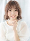 大人かわいい透明感ことりベージュニュアンスボブk小山20代30代