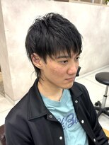 びゃんびゃん 江端店&nbsp;ブルーブラック/フェザーパーマ/サーフカール/ショート