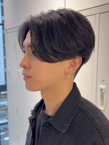 リップス 栄(LIPPS)&nbsp;ニュアンスパーマ前下がりセンターパートショートマッシュ