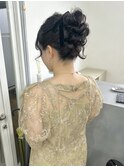 華やかアップヘアセット
