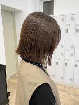 セイドット フクオカ(Say.FUKUOKA) 【レディース・大名】ストレート切りっぱなしボブ×前下がり