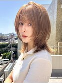 くびれミディアムレイヤー/20代/30代/40代