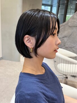 ソワネ 表参道(soigne) 表参道白髪ぼかしくびれショートボブアッシュベージュ30代40代