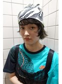ウルフボブ×バンダナアレンジ