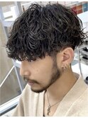 大名波巻きパーマツイストスパイラルパーマッシュウルフカット